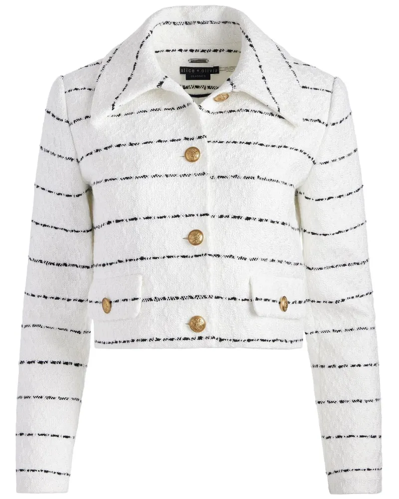 Alice + Olivia Denyson Jacke - Weiß Weiß