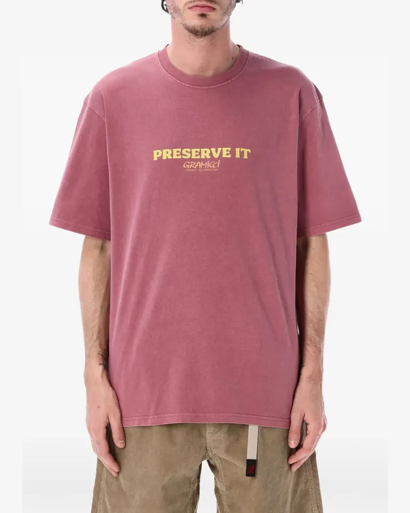 GRAMICCI Footprints T-Shirt - Rosa Rosa
