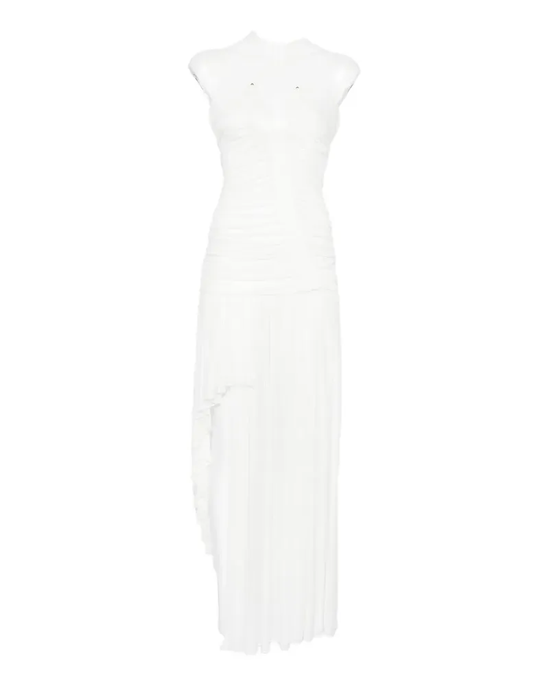 Christopher Esber Arced ruched asymmetric dress - Weiß Weiß