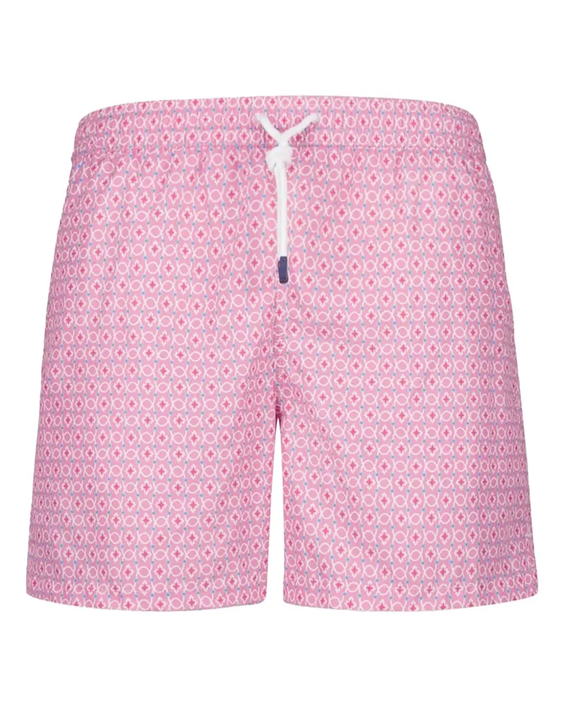Fedeli Gemusterte Badehose mit Stretchbund - Rosa Rosa