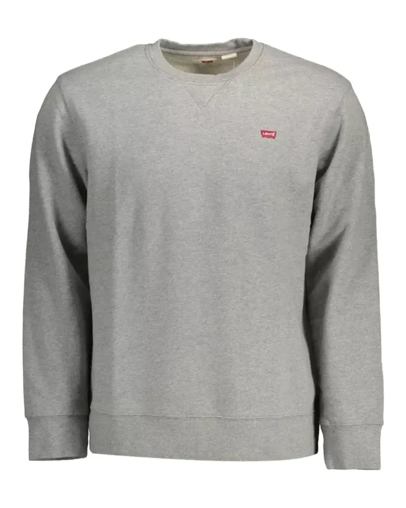 Levi's logo-patch crew-neck sweater - Grau Grau