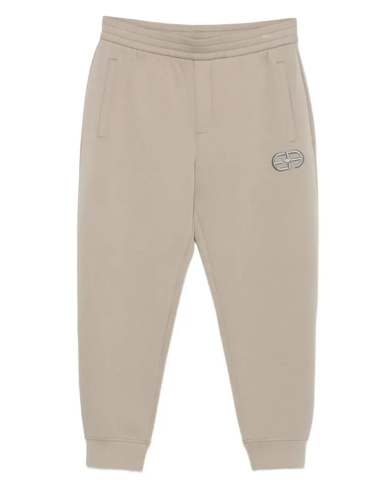 Emporio Armani Jogginghose mit Logo-Stickerei - Nude Nude