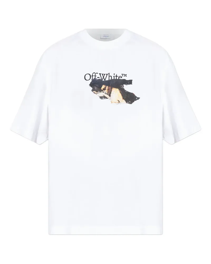 OFF-WHITE T-Shirt mit grafischem Print - Weiß Weiß