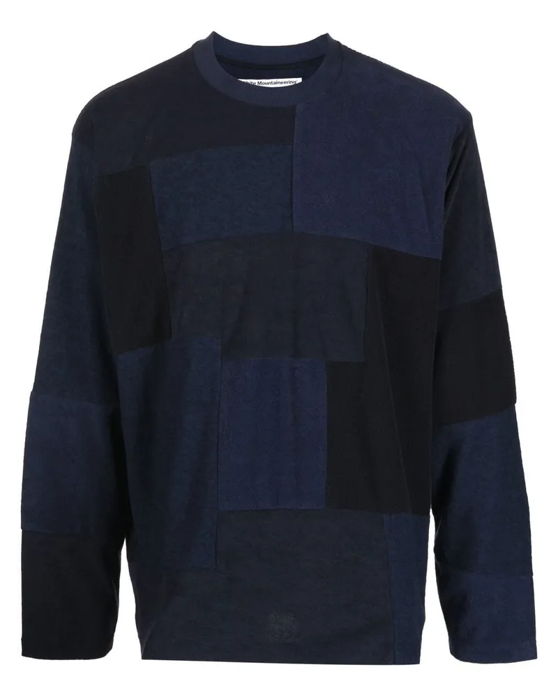 White Mountaineering Weiter Pullover Blau