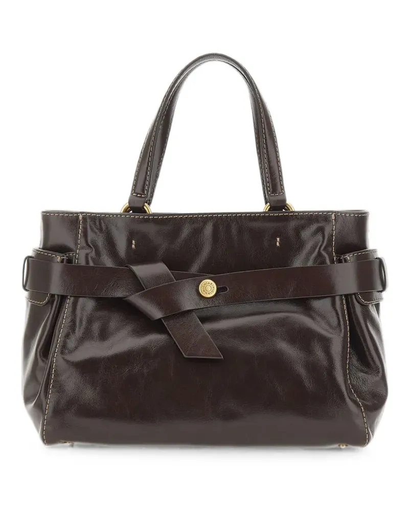 Gianni Chiarini Miranda belted leather tote bag - Braun Braun