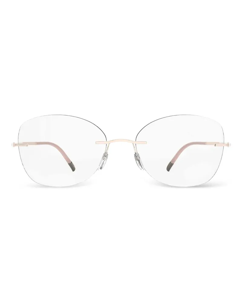 Silhouette rimless cat-eye glasses - Rosa Rosa