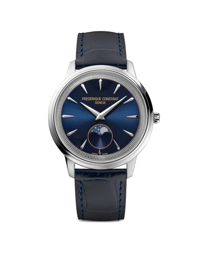 Frédérique Constant Classics Moneta Moonphase 37mm - Blau Blau
