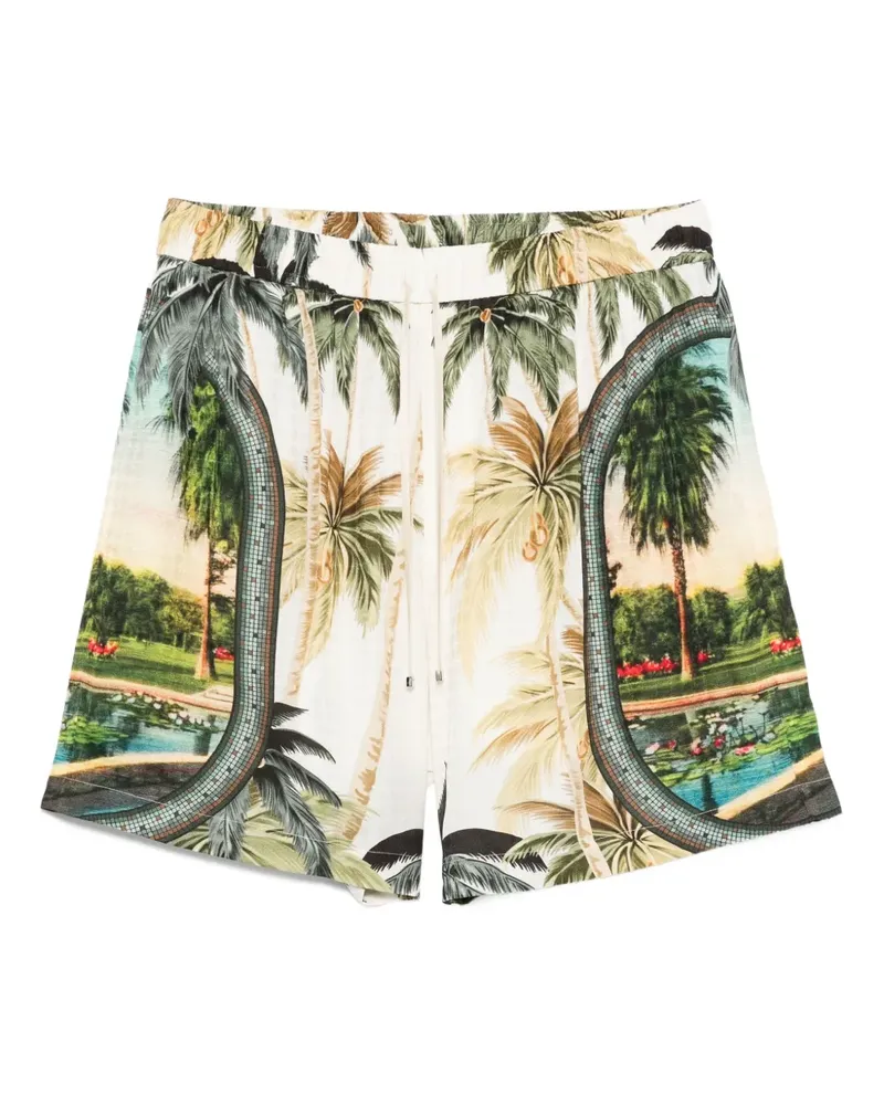 Amiri Badeshorts mit Mosaik-Print - Nude Nude