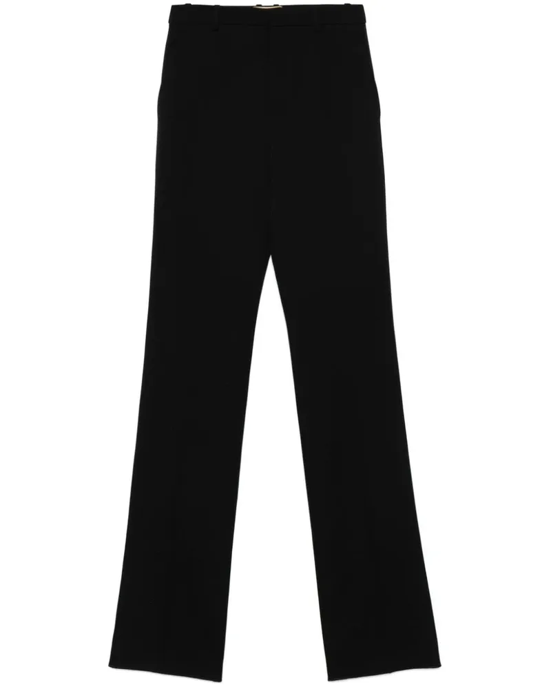 Saint Laurent Ausgestellte Hose - Schwarz Schwarz