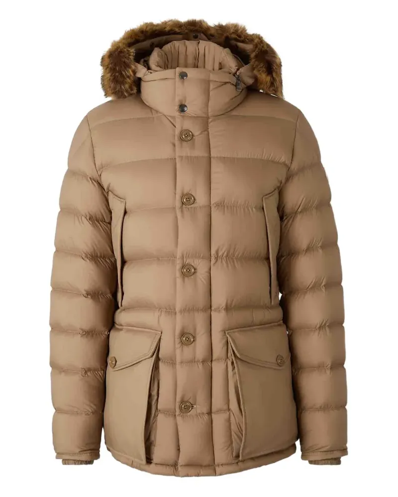 Moncler quilted hooded jacket - Braun Braun