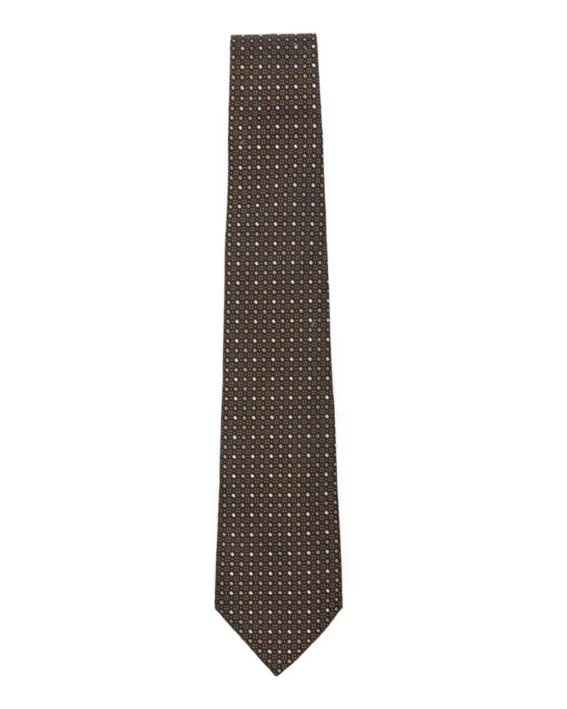 Canali diamond-pattern tie - Braun Braun