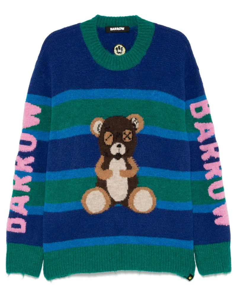 BARROW Pullover mit Jacquard - Blau Blau