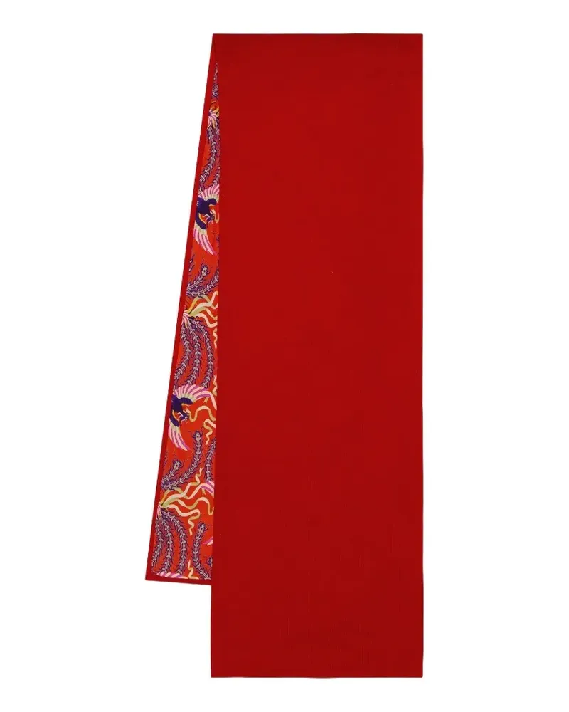 Shanghai Tang Two-Faced double-sided scarf - Rot Rot