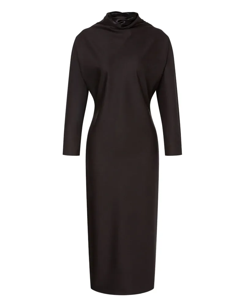 Alberta Ferretti Kleid mit Stehkragen - Grau Grau