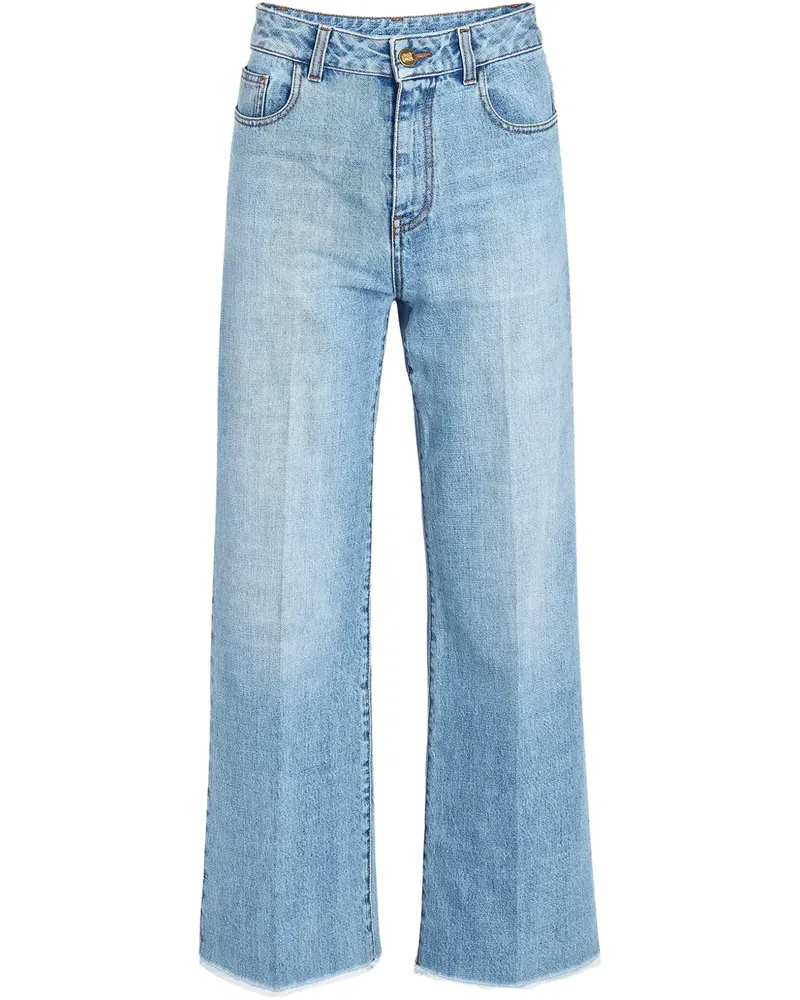 Giambattista Valli Jeans in Knitteroptik - Blau Blau