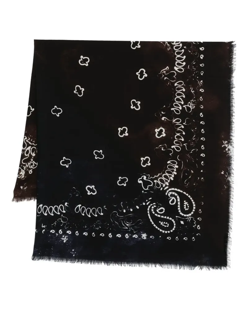 Destin Wollschal mit Paisley-Print - Blau Blau