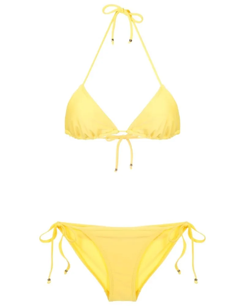 Amir Slama Triangel-Bikini - Gelb Gelb