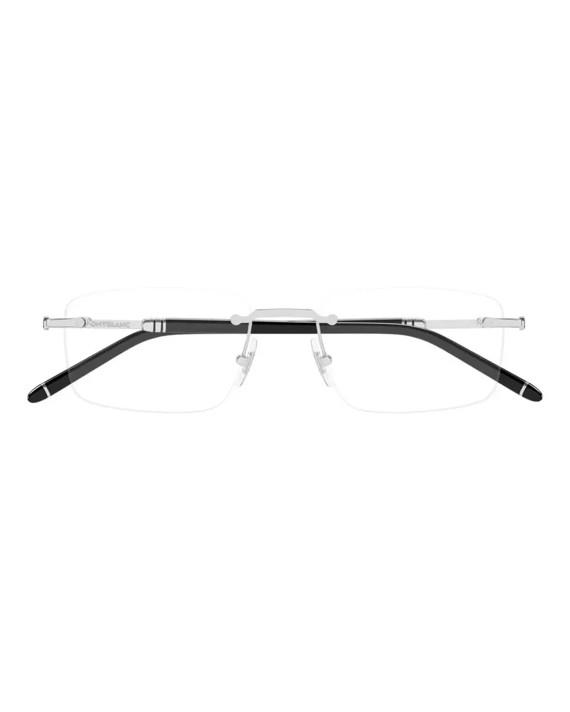 Montblanc rimless rectangle-frame glasses - Silber Silber