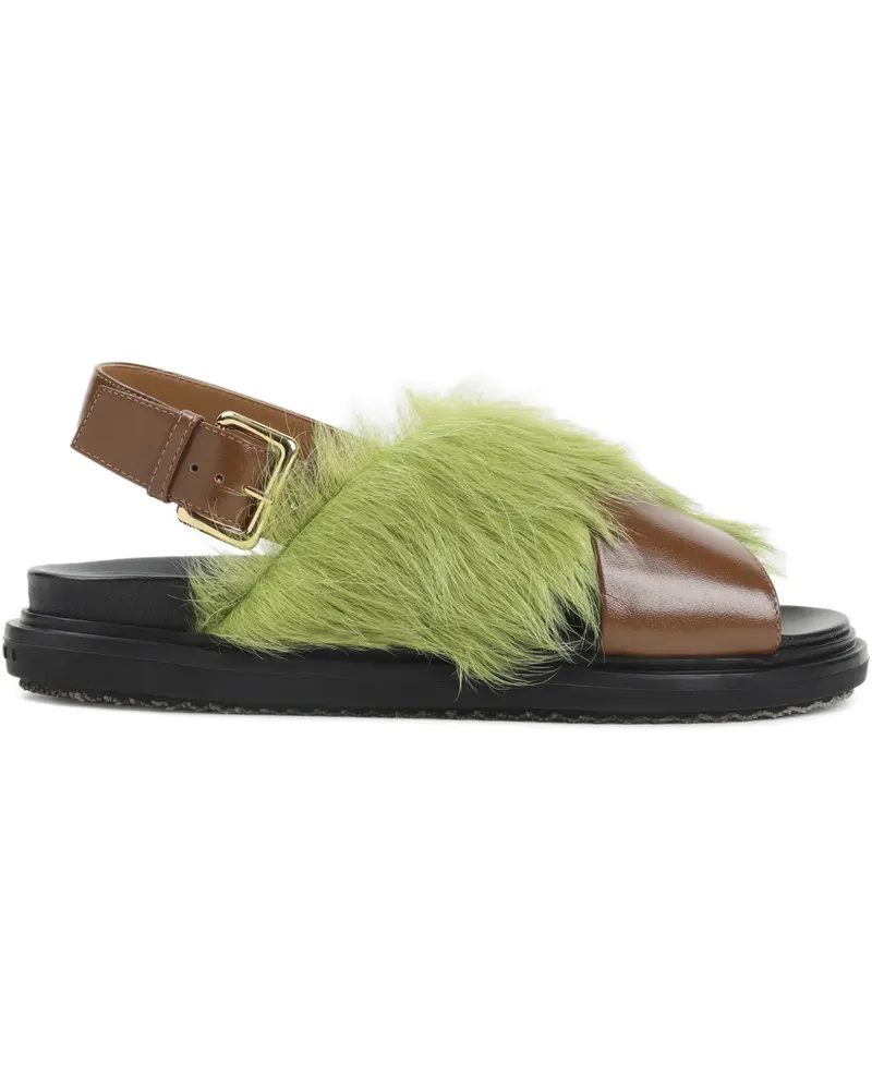 Marni adjustable-buckle sandals - Braun Braun