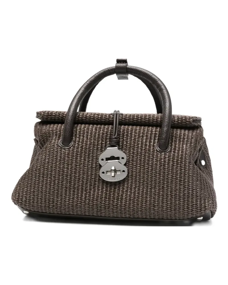 Zanellato Dotta top-handle tote bag - Braun Braun