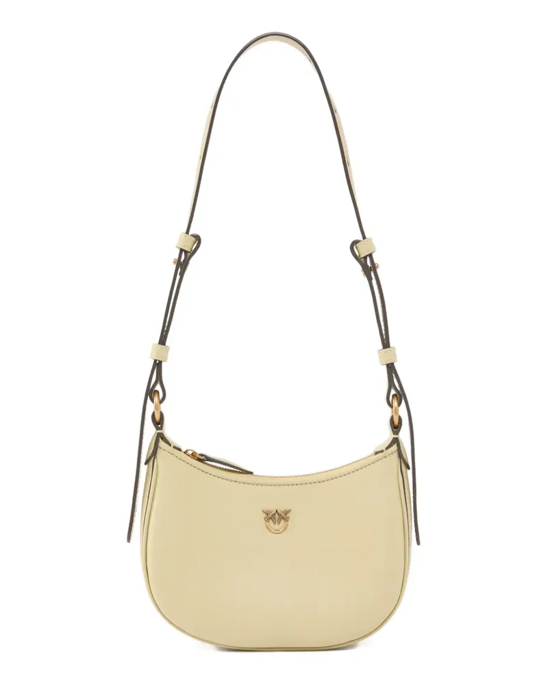 Pinko logo-plaque shoulder bag - Nude Nude