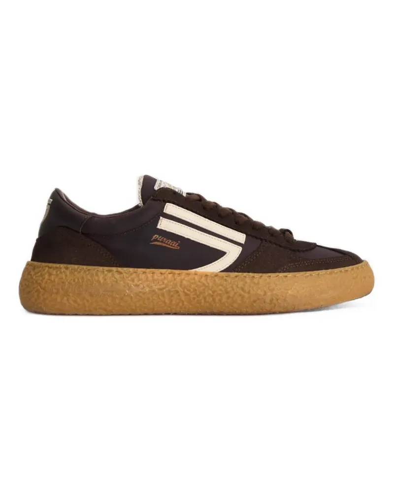 Puraai Sneakers mit Logo-Patch - Braun Braun