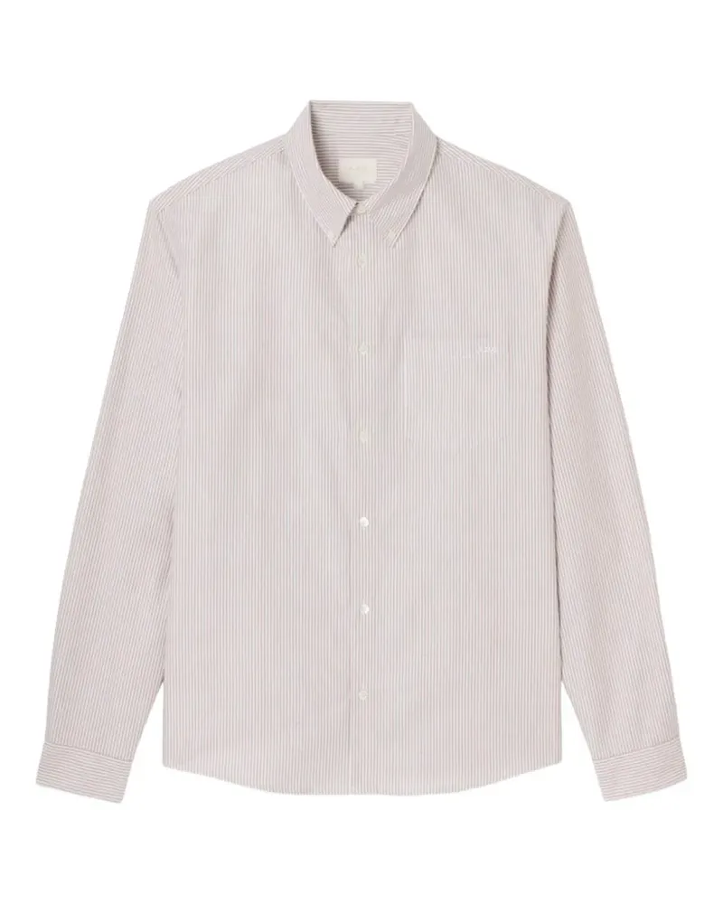 A.P.C. striped buttoned shirt - Nude Nude