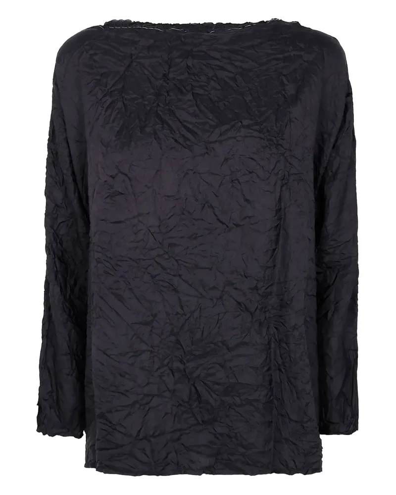 Daniela Gregis Bluse mit U-Boot-Ausschnitt - Schwarz Schwarz