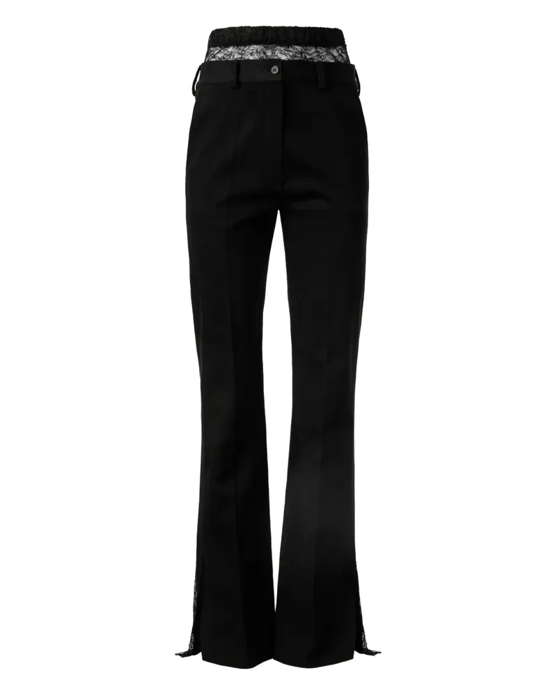 ALMAZ Hose mit Spitzenborte - Schwarz Schwarz