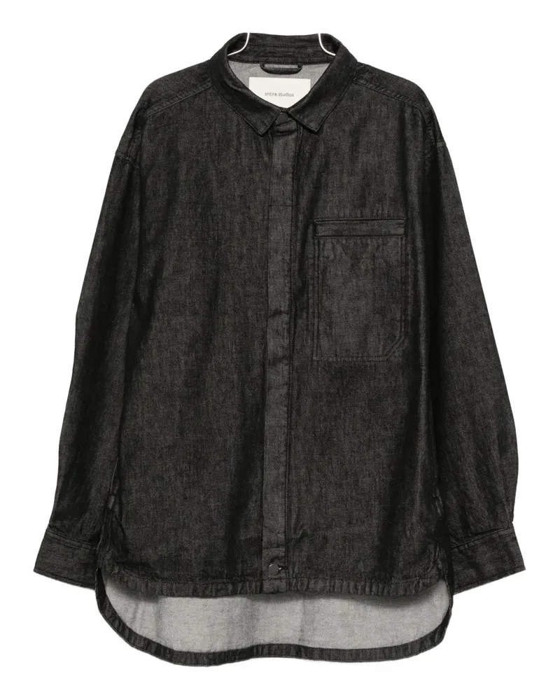 Entire Studios pocket-chest shirt - Schwarz Schwarz