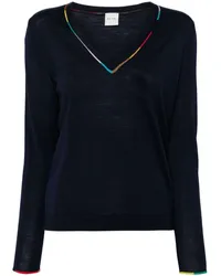 Paul Smith Pullover mit V-Ausschnitt Blau