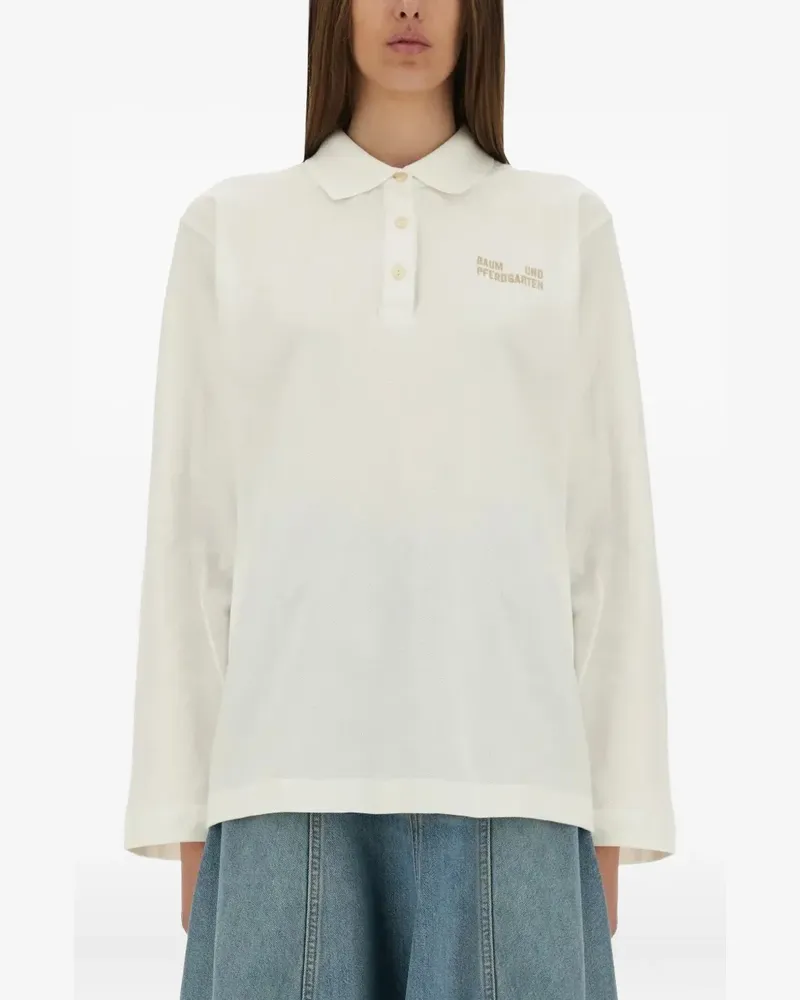 Baum und Pferdgarten Jeanne long-sleeve polo shirt - Weiß Weiß