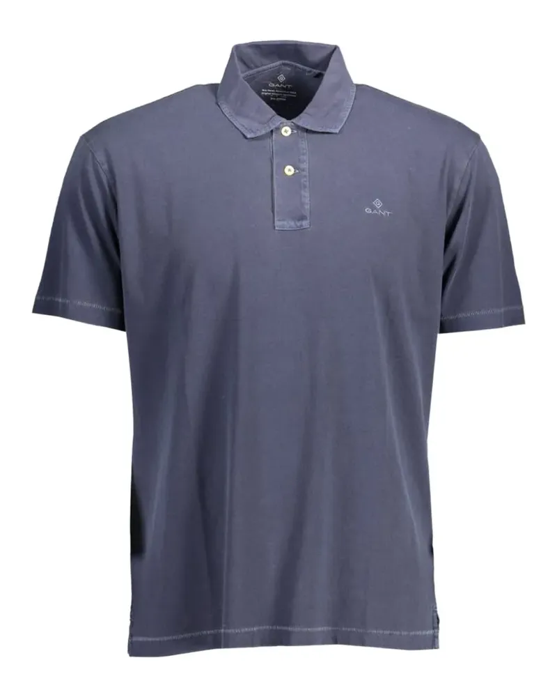 Gant logo-embroidered polo shirt - Blau Blau