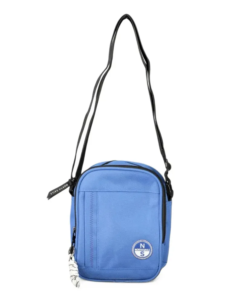North Sails Kuriertasche mit Logo-Patch - Blau Blau