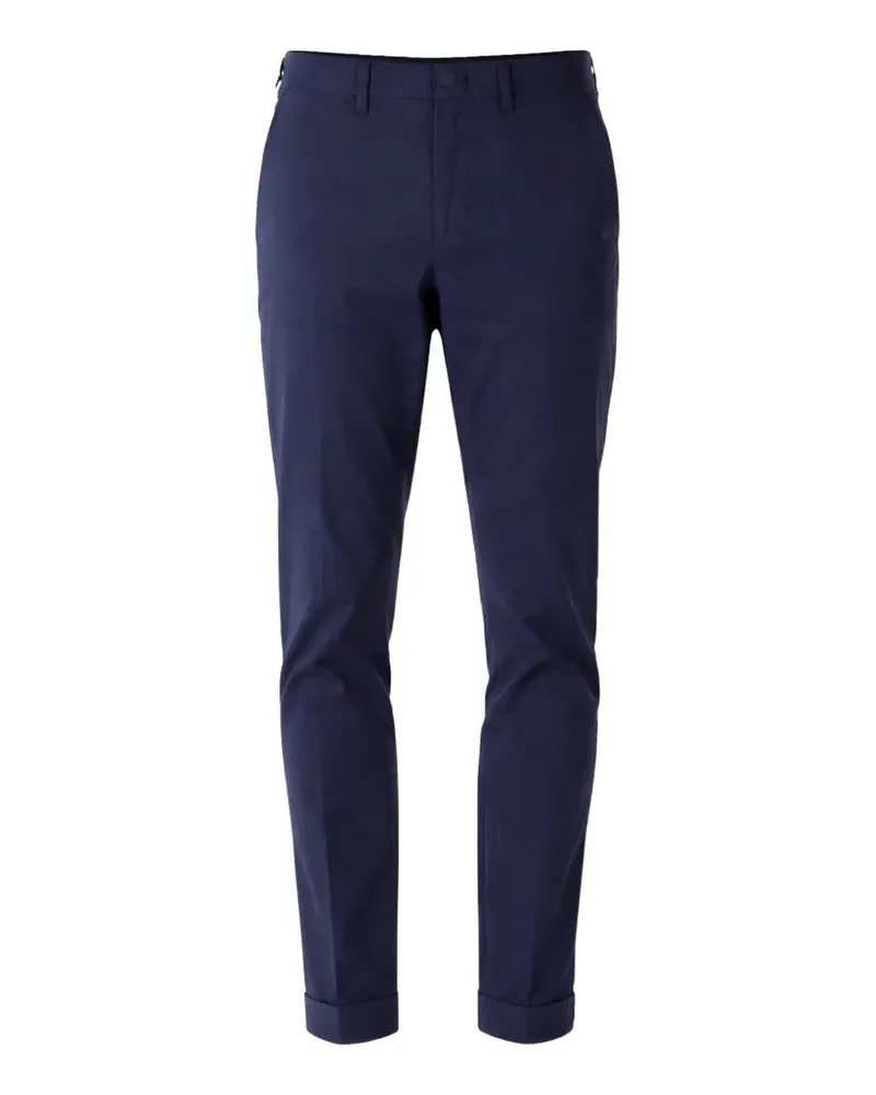 Fay slim-fit turn-up trousers - Blau Blau