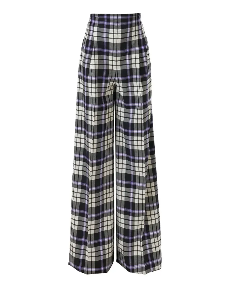 Carolina Herrera New York Karierte Marisol ‌ mit weitem Bein - Schwarz Schwarz