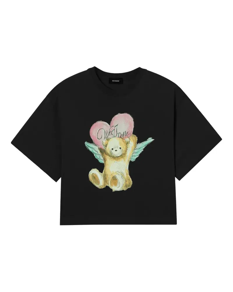 WE 11 DONE T-Shirt mit grafischem Print - Schwarz Schwarz