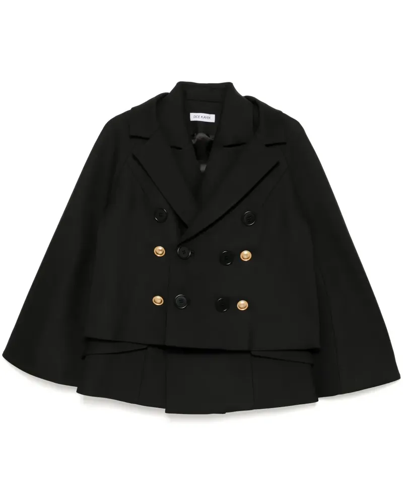 Dice Kayek Zweilagiger Blazer - Schwarz Schwarz