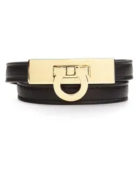 Ferragamo Gancini Armband mit Twist-Detail Schwarz