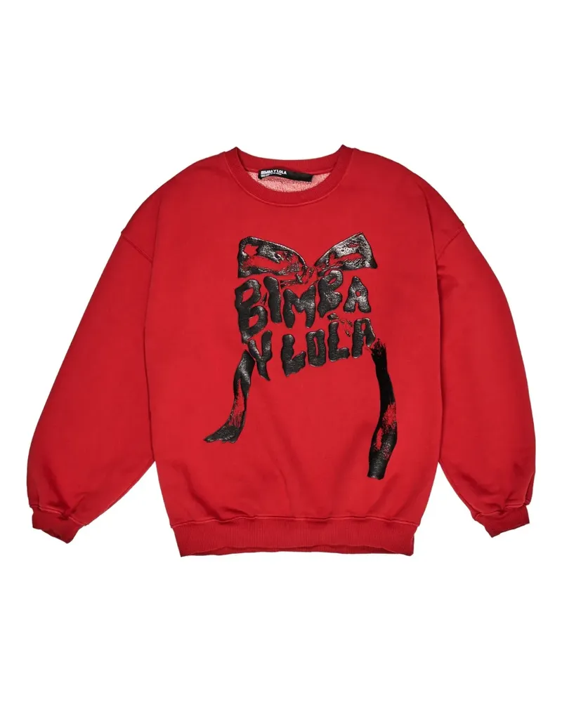 BIMBA Y LOLA Sweatshirt mit grafischem Print - Rot Rot