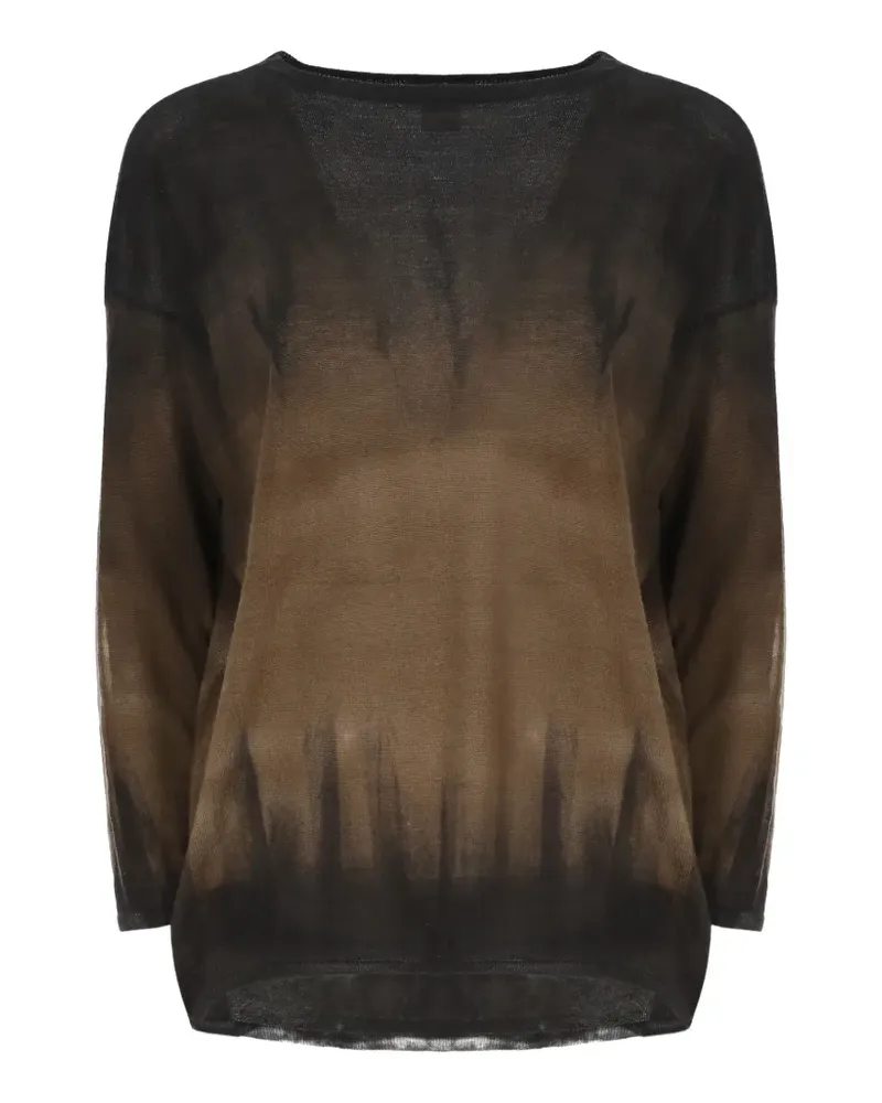 Avant Toi Pullover mit U-Boot-Ausschnitt - Braun Braun