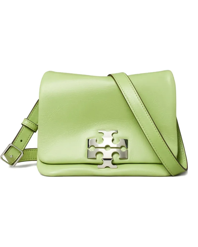 Tory Burch Charlie Schultertasche mit Logo - Grün Grün