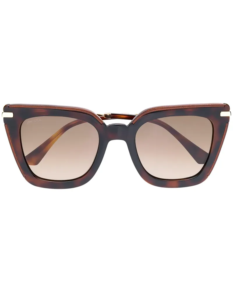 Jimmy Choo Ciagras' Oversized-Sonnenbrille - Braun Braun