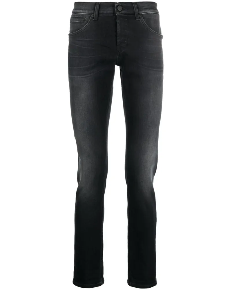 Dondup Halbhohe Jeans - Schwarz Schwarz