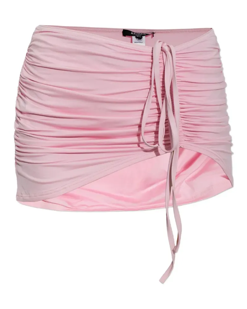Balmain Geraffter Strandrock - Rosa Rosa