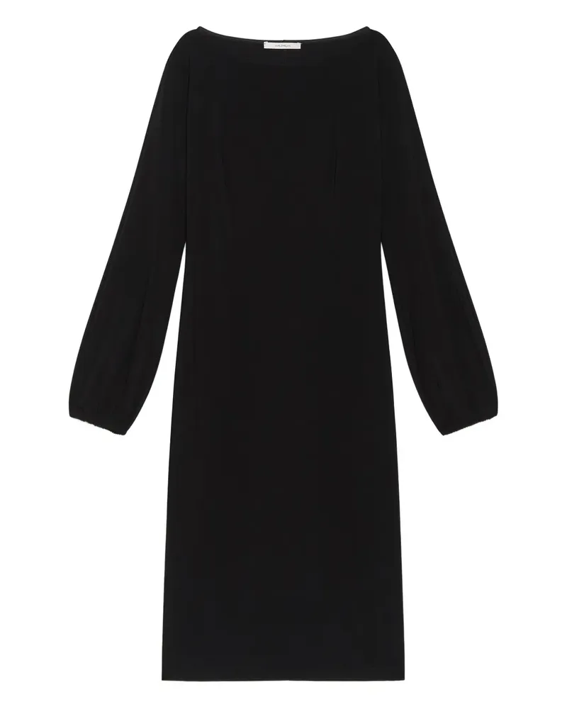 Maliparmi Midikleid mit U-Boot-Ausschnitt - Schwarz Schwarz