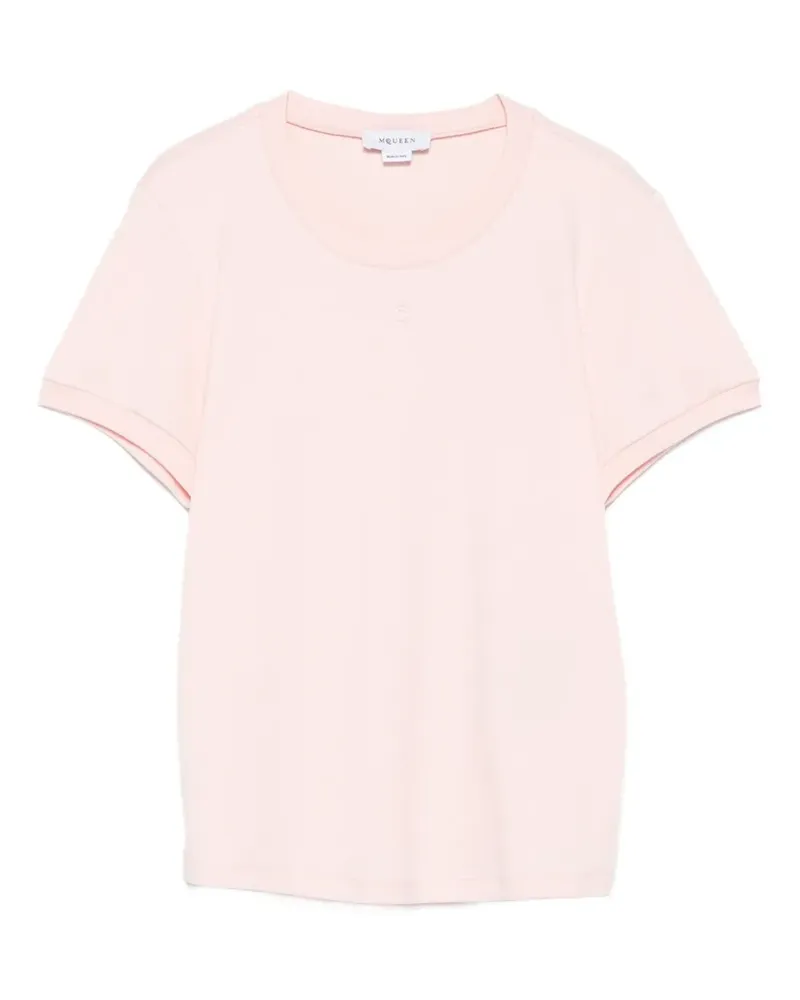 Alexander McQueen T-Shirt mit rundem Ausschnitt - Rosa Rosa