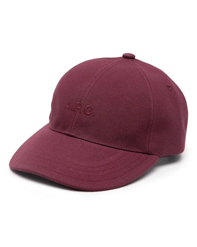 A.P.C. Charlie Baseballkappe - Rot Rot