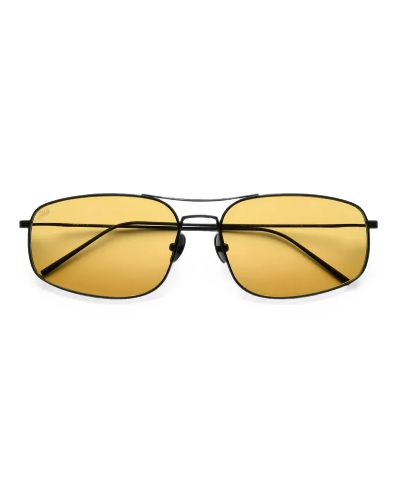 AKILA Mal Sonnenbrille mit geometrischem Gestell - Schwarz Schwarz