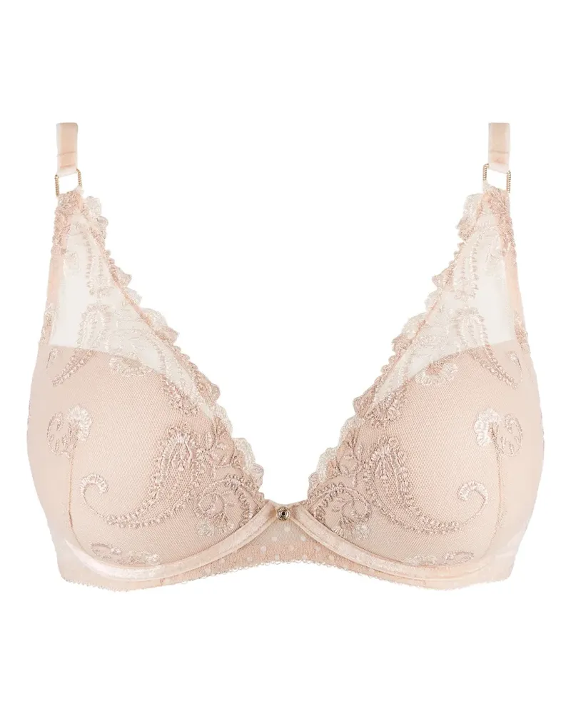 Aubade Memories Push-up-BH aus Samt - Nude Nude